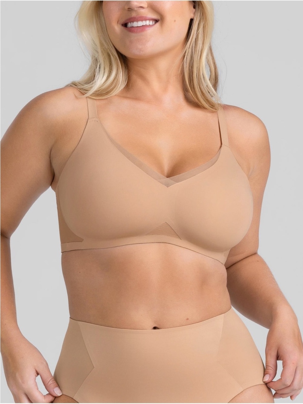 Honeylove CrossOver Bra Nude Beige XL++